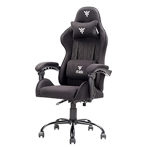 iTek Gaming Chair Rhombus FF10, Gewebe, Schwarz, Normale iTek Gaming Chair Rhombus FF10, Gewebe, Schwarz, Normale von iTek