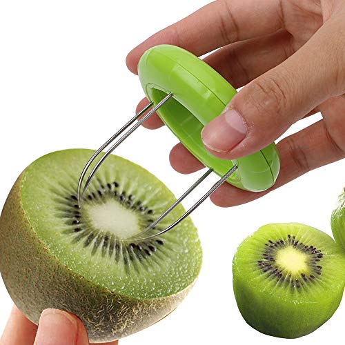 iTimo 1 Stück Küchenschäler Obst Kiwi Cutter Gerät Schneiden Graben Kern Twister Hobel, zufällige Farbe von iTimo