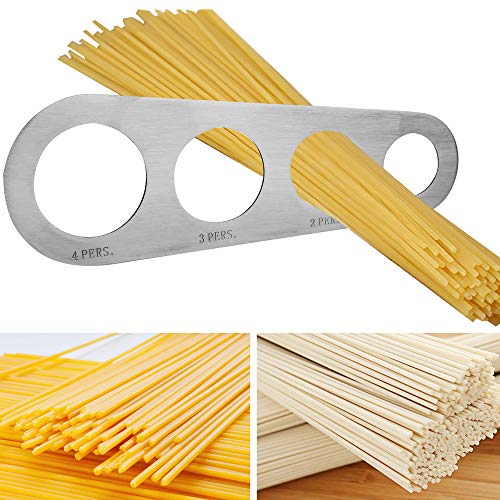 iTimo 1 Stücke Edelstahl 4 Löcher Spaghetti Messer, Pasta Messwerkzeuge, Küchenzubehör von iTimo