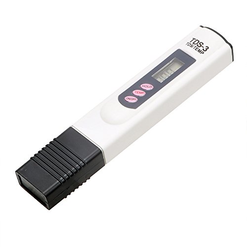 iTimo TDS Meter Tester Wasser Reinheit Filter Messwerkzeuge T, Wasser Meter Qualität Testen Pen 0-9999 PPM Tragbar EMP/PPM (Weiß) von iTimo