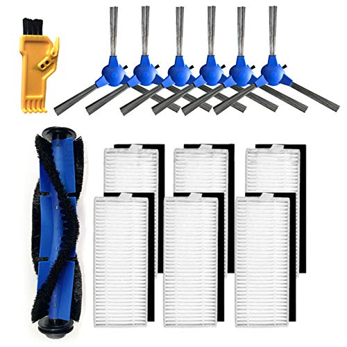 iToQ Ersatz-Set, kompatibel mit Robovac 11S Robovac 30 Robovac 30C Robovac 15C Robovac 12 Zubehör, Staubsaugerfilter, Seitenbürsten, Rollbürste, 14 Stück von iToQ