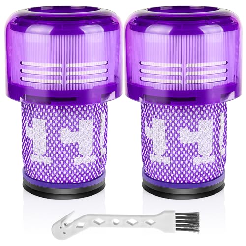 iVanzoll 2 Stück Ersatzfilter für Dyson V12 Detect Slim Absolute/Total Clean/Extra/Fluffy Staubsauger, Waschbar Zubehör Ersetzen Sie Part 971517-01 von iVanzoll