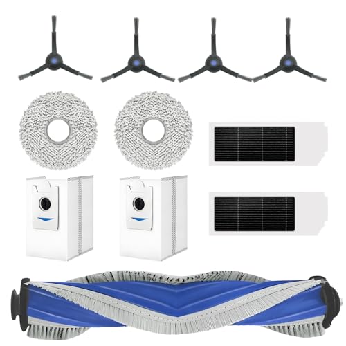 11 Stück Zubehörset für ECOVACS DEEBOT T30 PRO Omni, 1 Gummi-Hauptbürste,2 Filters,4 Seitenbürsten,2 Staubbeutel,2 Wischtücher 11 Stück Zubehörset für ECOVACS DEEBOT T30 PRO Omni, 1 Gummi-Hauptbürste,2 Filters,4 Seitenbürsten,2 Staubbeutel,2 Wischtücher von iVokfat