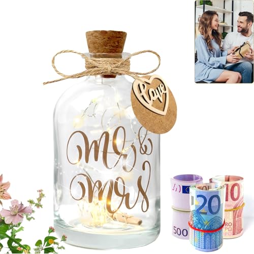 LED Flaschenlicht Hochzeit,Hochzeitsgeschenke für Brautpaar,Geldgeschenke Hochzeit Verpackungen Hochzeitsgeschenke Geld Leuchtflasche für Frisch Verliebte Geburtstag Weihnachten (Mr. & Mrs.) LED Flaschenlicht Hochzeit,Hochzeitsgeschenke für Brautpaar,Geldgeschenke Hochzeit Verpackungen Hochzeitsgeschenke Geld Leuchtflasche für Frisch Verliebte Geburtstag Weihnachten (Mr. & Mrs.) von iVokfat