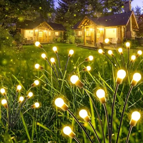 iVokfat Solarlampen für Außen Garten 4 Stück 32LED Glühwürmchen Solarleuchten Außen Garten Dekorative Lampen, IP65 Wasserdicht Solar Glühwürmchen Licht für Pathway Yard Patio Dekoratives iVokfat Solarlampen für Außen Garten 4 Stück 32LED Glühwürmchen Solarleuchten Außen Garten Dekorative Lampen, IP65 Wasserdicht Solar Glühwürmchen Licht für Pathway Yard Patio Dekoratives von iVokfat
