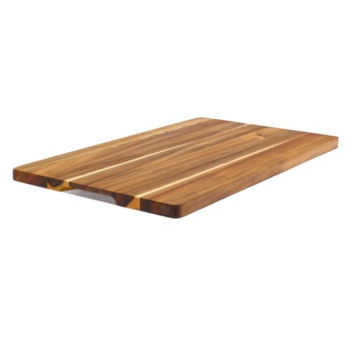 iWerk® – Großes Schneidebrett aus Akazie 50 × 29 cm | Hochwertig & hygienisch | Holzbrett XXL besonders groß aus nachhaltigem Akazienholz | Geölte Schneidebretter aus Holz für Küche & Gastro entdecken von iWerk