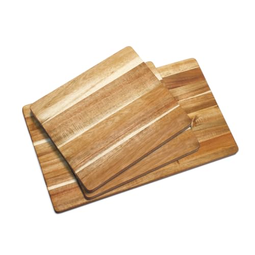 iWerk – Schneidebrett-Set aus Akazienholz | 3-teiliges Set: 2 kleine & 1 großes Holzbrett | Küchenbretter zum Schneiden & Servieren | Charcuterie Board | Geölte Schneidebretter aus Holz iWerk – Schneidebrett-Set aus Akazienholz | 3-teiliges Set: 2 kleine & 1 großes Holzbrett | Küchenbretter zum Schneiden & Servieren | Charcuterie Board | Geölte Schneidebretter aus Holz von iWerk