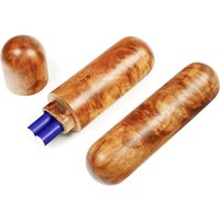 Benutzerdefinierte Gold Silkwood Burl Zigarette Rohr, Abnehmbarer Deckel Mit Magnet Verschlüsse von iWoodShop