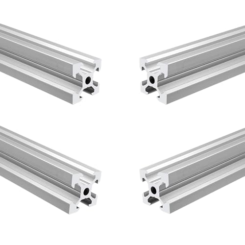 iYueMps 400mm 2020 Aluprofil 20x20 Aluminium Profil Extrusions V-slot Silber Europäischer Standard Eloxierte Linearschiene Aluminium Profil für DIY 3D-Drucker und CNC-Maschine - 4 Stück iYueMps 400mm 2020 Aluprofil 20x20 Aluminium Profil Extrusions V-slot Silber Europäischer Standard Eloxierte Linearschiene Aluminium Profil für DIY 3D-Drucker und CNC-Maschine - 4 Stück von iYueMps