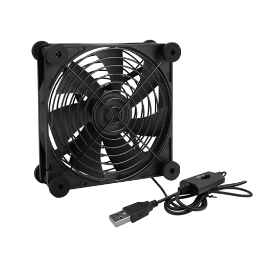 iYueMps USB Ventilator120mm 5V PC Lüfter,120mm USB Lüfter leise Gehäuselüfter mit 3 Einstellbare Geschwindigkeiten Kompatibel mit PS4/Computer/AV Schrank/TV Box/Router iYueMps USB Ventilator120mm 5V PC Lüfter,120mm USB Lüfter leise Gehäuselüfter mit 3 Einstellbare Geschwindigkeiten Kompatibel mit PS4/Computer/AV Schrank/TV Box/Router von iYueMps