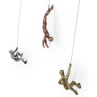 Set Of 3 Climbing Men Wall Sculptures - Iron, Copper/Bronze/Silver Finish, Handmade Decoration Set Of 3 Climbing Men Wall Sculptures - Iron, Copper/Bronze/Silver Finish, Handmade Decoration von iananas