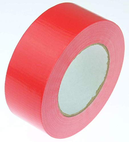 iapyx 1 Rolle Klebeband Gewebeband 50 m x 48 mm ROT - Panzerband Steinband Gaffa Tape Reparaturband (Rot, 1 Rolle Rot) von iapyx