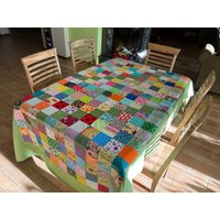 Auf Bestellung Gesteppte Tischdecke Handarbeit Patchwork Quilt 150cm X 250cm von iasio