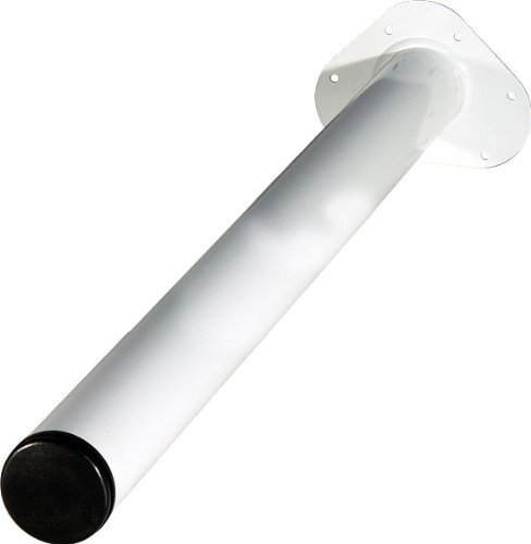 IB-Style - Einzel- Tischbein/Möbelfuß | ohne Befestigungsschrauben | 29 Variationen | Höhenverstellbar | Ø: 60 mm, Form: Rund | weiss | 70 cm von ib style