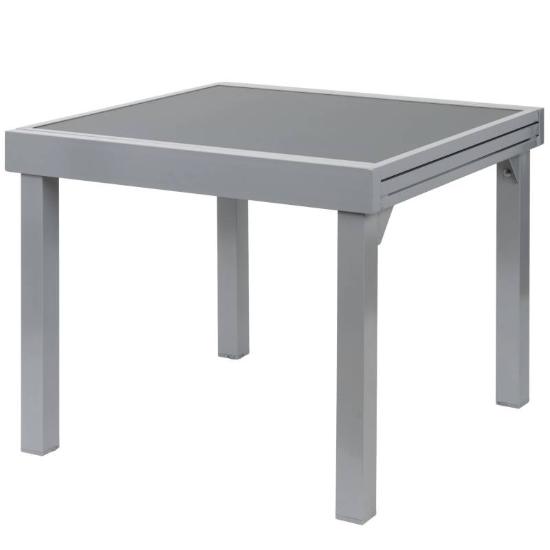 ib style Gartentisch Diplomat 90-180 cm Ausziehbar Aluminium Rostfrei Silber Anti Fingerprint ib style Gartentisch Diplomat 90-180 cm Ausziehbar Aluminium Rostfrei Silber Anti Fingerprint von ib style
