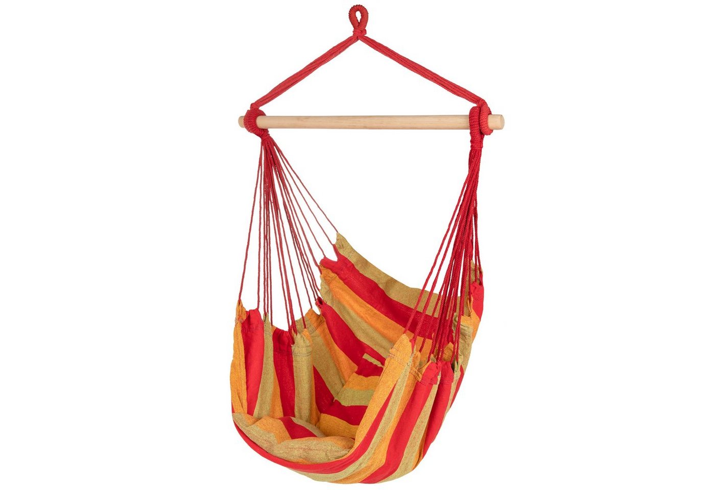 ib style Hängematte Kalea Hängesessel Rot/Gelb, Hängestuhl mit 2 Kissen und Zubehör - bis 150kg belastbar ib style Hängematte Kalea Hängesessel Rot/Gelb, Hängestuhl mit 2 Kissen und Zubehör - bis 150kg belastbar von ib style