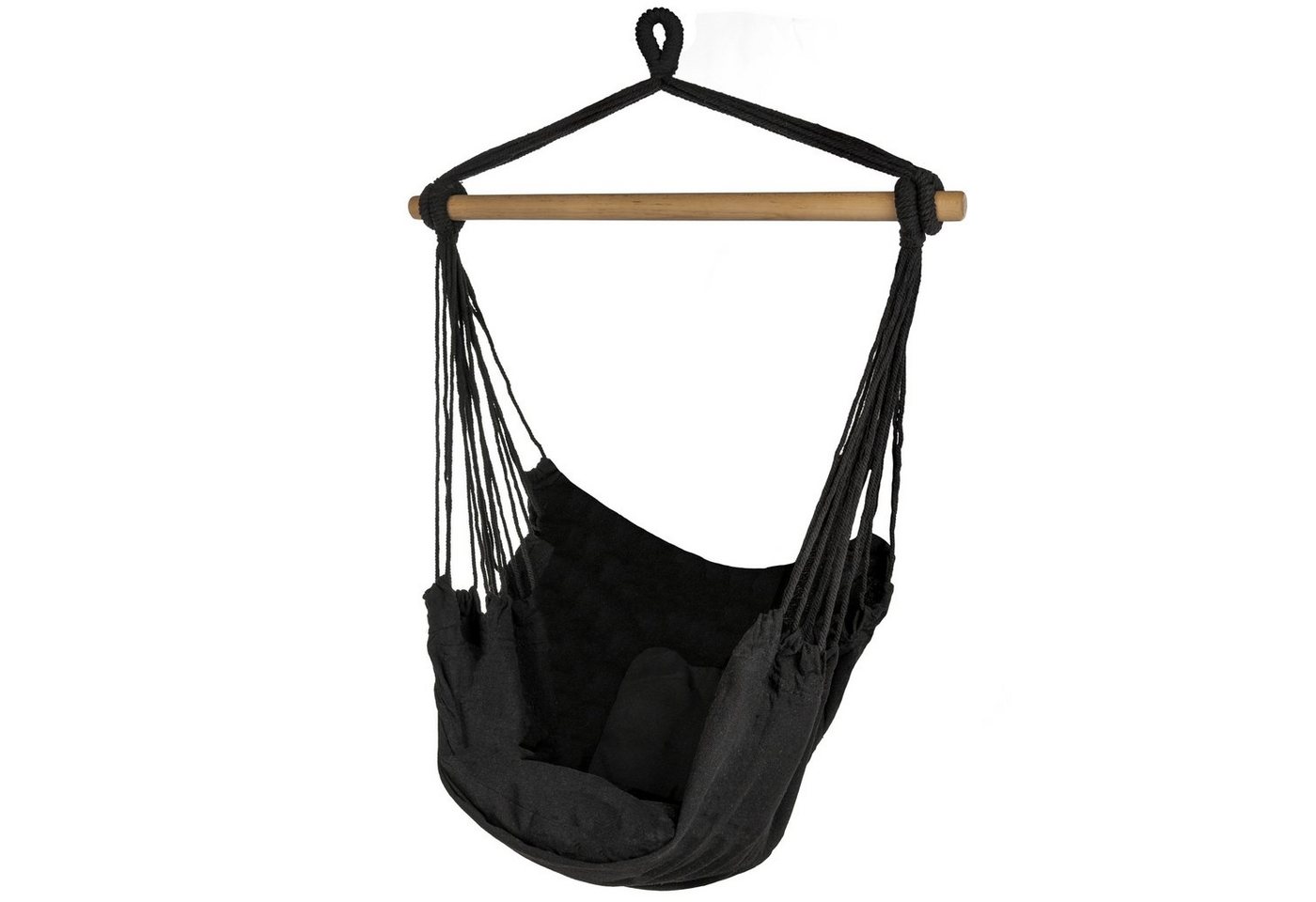 ib style Hängematte Kalea Hängesessel Schwarz, Hängestuhl mit 2 Kissen und Zubehör - bis 150kg belastbar ib style Hängematte Kalea Hängesessel Schwarz, Hängestuhl mit 2 Kissen und Zubehör - bis 150kg belastbar von ib style