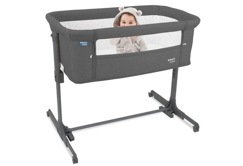 ib style Kinderbett Aluna Babybettd Dunkelgrau von ib style