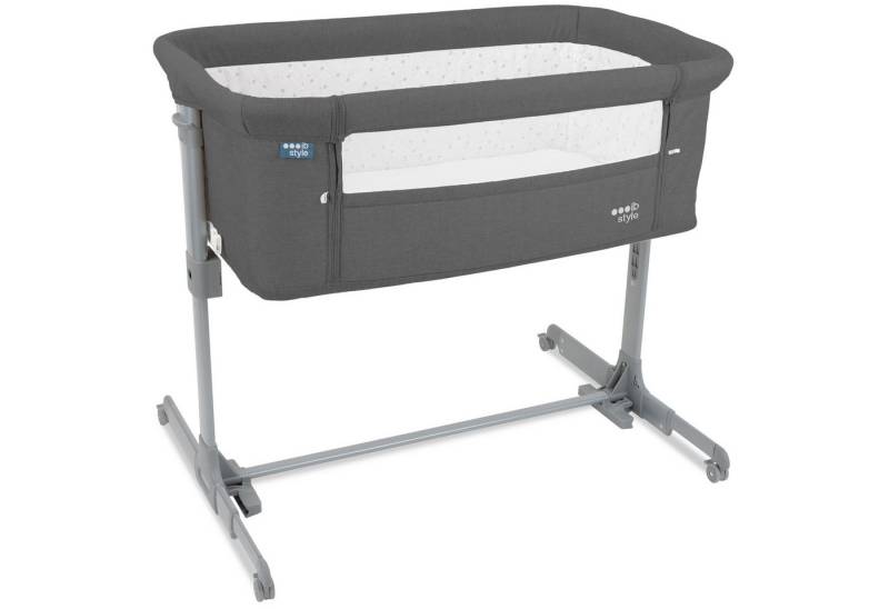 ib style Kinderbett ib style Kinderbett Aluna 2 in 1 Babybett, Beistellbett, Zustellbett, weiche Matratze, 5-Fach Höhenverstellbar von ib style
