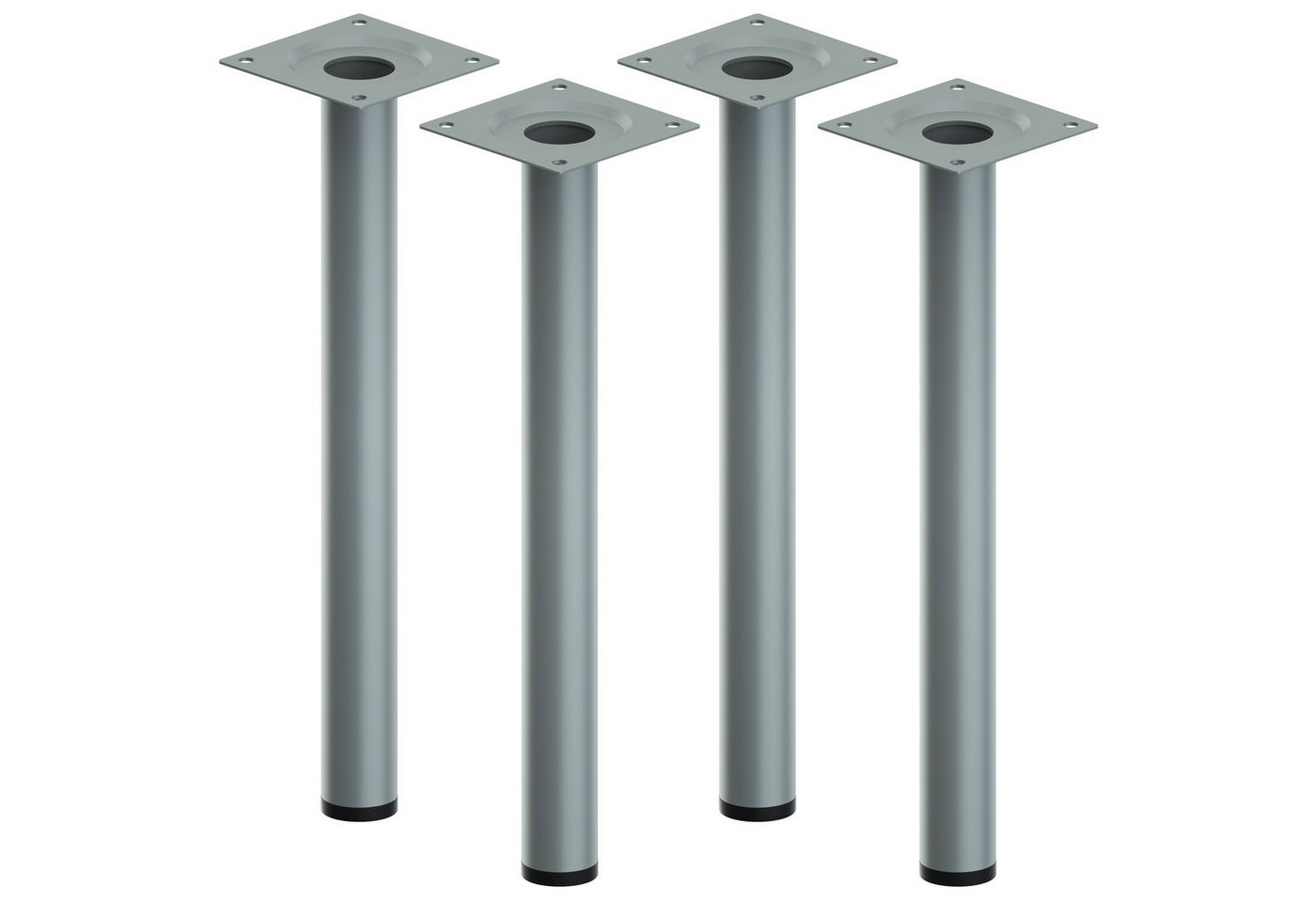 ib style Tischbein 4er Set Tischbein Ø 30 mm Silbermatt, Tischfüße - Möbelfüße ib style Tischbein 4er Set Tischbein Ø 30 mm Silbermatt, Tischfüße - Möbelfüße von ib style