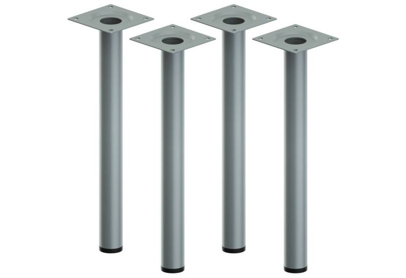 ib style Tischbein 4er Set Tischbein Ø 30 mm Silbermatt, Tischfüße - Möbelfüße von ib style