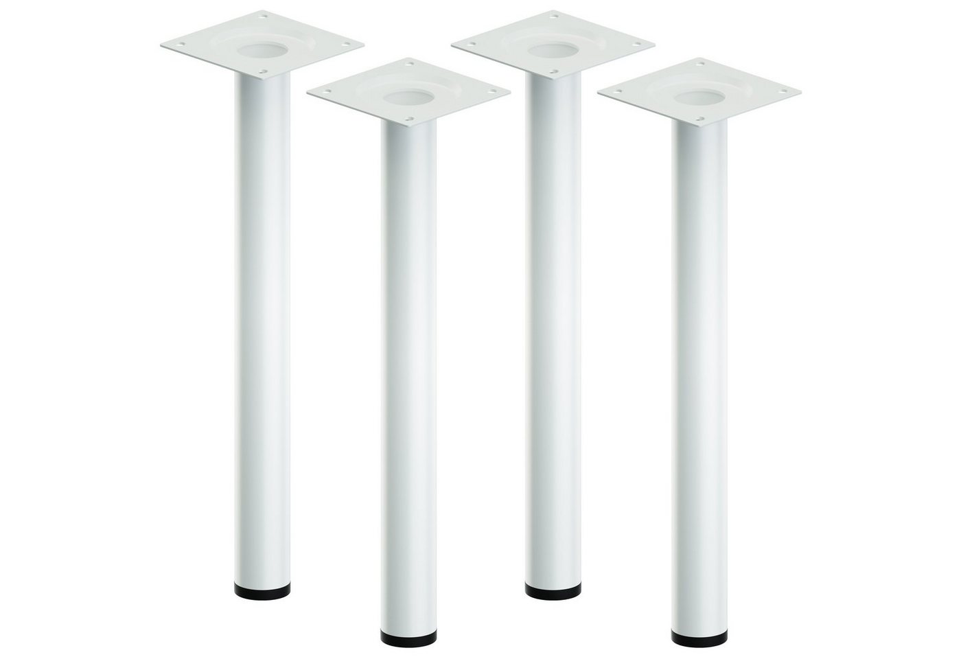 ib style Tischbein Tischbein Ø 30 mm 4er Set Weiß, Tischfüße - Möbelfüße ib style Tischbein Tischbein Ø 30 mm 4er Set Weiß, Tischfüße - Möbelfüße von ib style