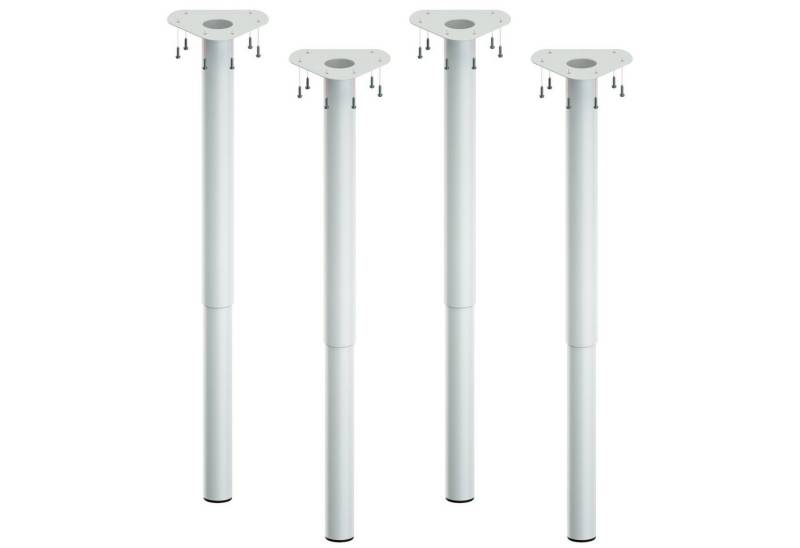 ib style Tischbein Teleskopfuß Ø 50 mm 4er Set Farbe:Weiß,Länge:60 - 90 cm, Tischfüße - Möbelfüße - Höhenverstellbar - inkl. Befestigungsschrauben ib style Tischbein Teleskopfuß Ø 50 mm 4er Set Farbe:Weiß,Länge:60 - 90 cm, Tischfüße - Möbelfüße - Höhenverstellbar - inkl. Befestigungsschrauben von ib style