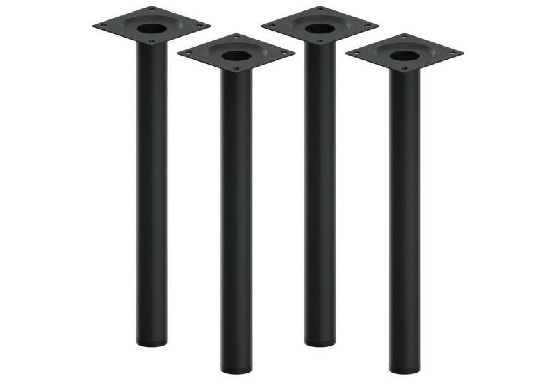 ib style Tischbein Tischbein Ø 30 mm 4er Set Schwarz, Tischfüße - Möbelfüße von ib style