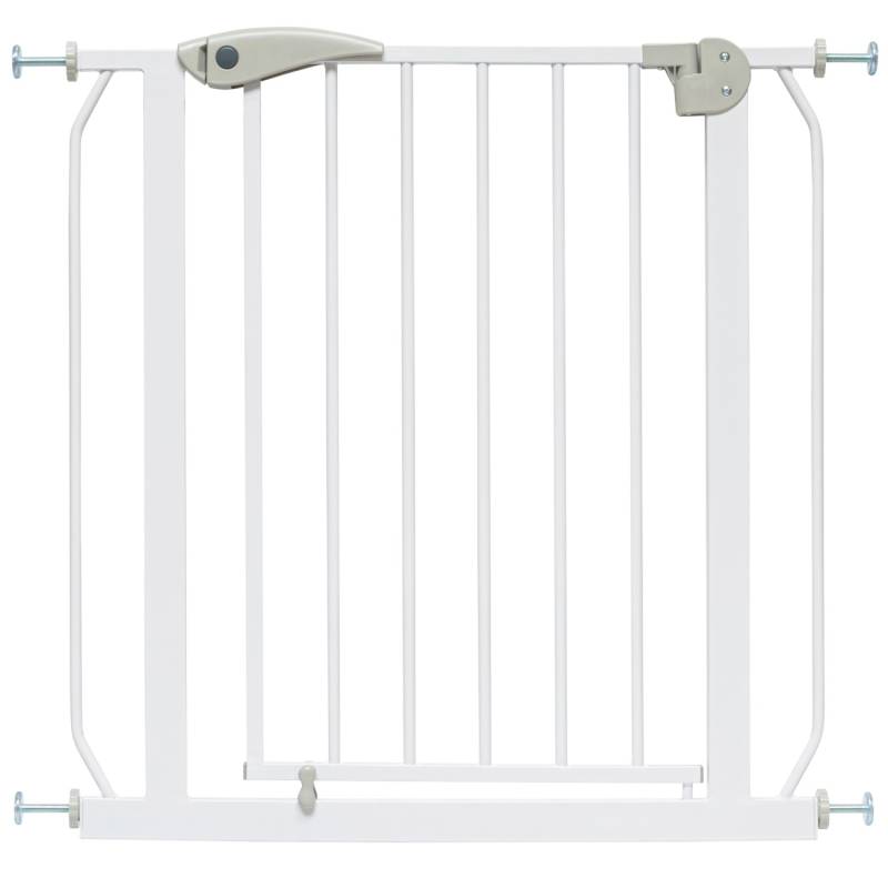 ib style Türschutzgitter Berrin 58-185cm Treppenschutzgitter für Kinder und Haustiere Ohne Bohren Weiß 75-85cm von ib style