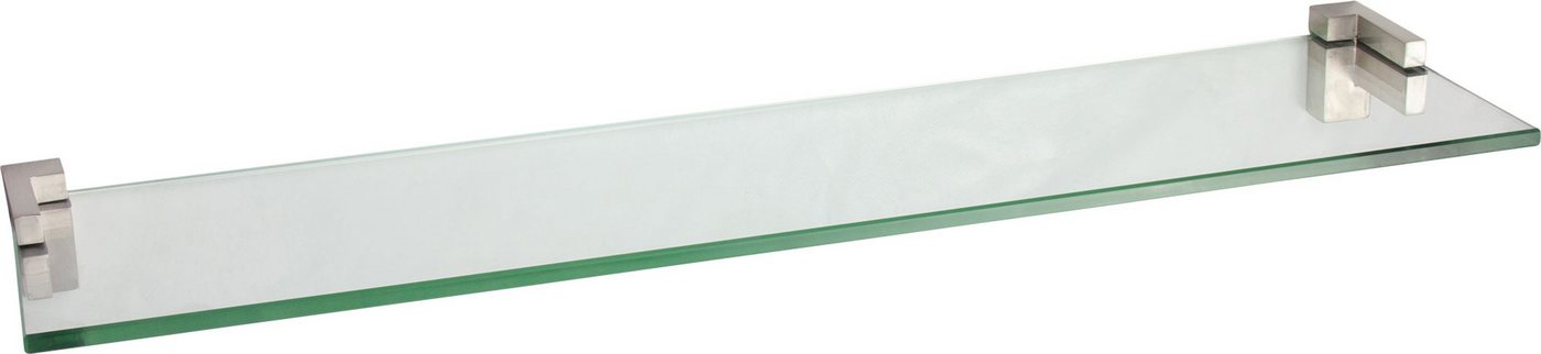 ib style Wandregal Glasregal 10mm klar 60 x 15 cm + Clip PIAZZA, Glasboden aus ESG-Sicherheitsglas - Wandregal von ib style