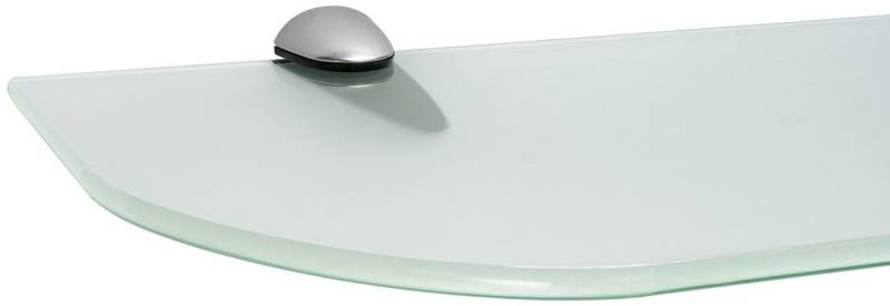 ib style Wandregal Glasregal 6mm satiniert 90 x 15 cm + Clip CLASSICO Silbermatt, Glasboden aus ESG-Sicherheitsglas - Wandregal von ib style
