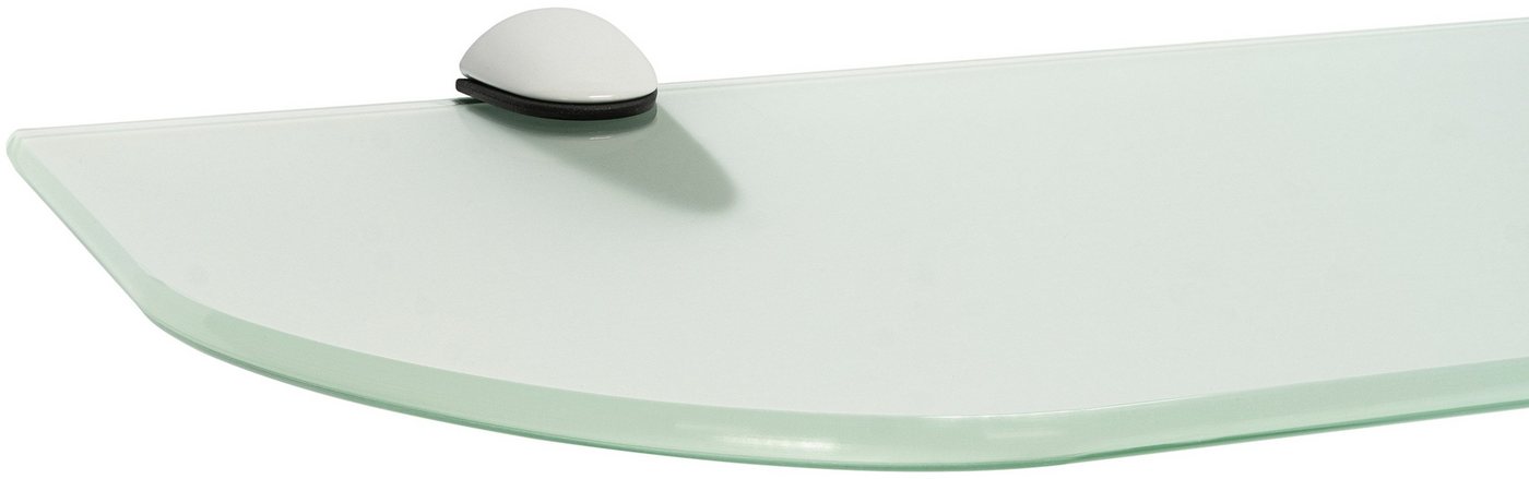 ib style Wandregal Glasregal 6mm satiniert 90 x 30 cm + Clip CLASSICO Weiß, Glasboden aus ESG-Sicherheitsglas - Wandregal ib style Wandregal Glasregal 6mm satiniert 90 x 30 cm + Clip CLASSICO Weiß, Glasboden aus ESG-Sicherheitsglas - Wandregal von ib style
