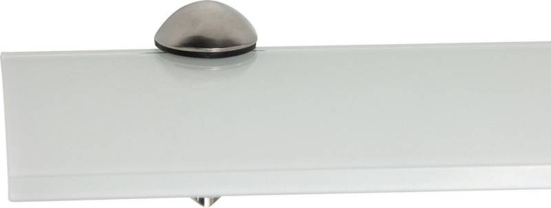 ib style Wandregal Glasregal 8mm eckig weiß 60 x 20 cm + Clip BECCO Edelstahloptik, Glasboden aus ESG-Sicherheitsglas - Wandregal ib style Wandregal Glasregal 8mm eckig weiß 60 x 20 cm + Clip BECCO Edelstahloptik, Glasboden aus ESG-Sicherheitsglas - Wandregal von ib style