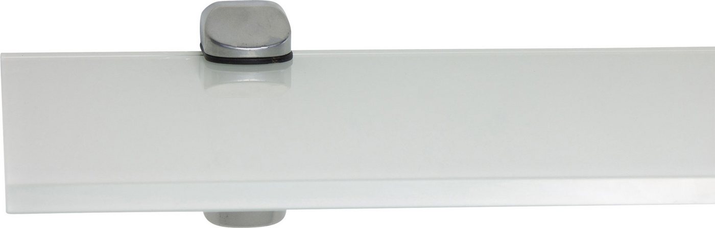 ib style Wandregal Glasregal 8mm eckig weiß 60 x 20 cm + Clip CUCALE Silbermatt, ESG-Sicherheitsglas ib style Wandregal Glasregal 8mm eckig weiß 60 x 20 cm + Clip CUCALE Silbermatt, ESG-Sicherheitsglas von ib style