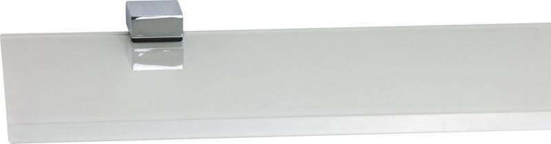 ib style Wandregal Glasregal 8mm eckig weiß 60 x 20 cm + Clip KUBI Verchromt, Glasboden aus ESG-Sicherheitsglas - Wandregal ib style Wandregal Glasregal 8mm eckig weiß 60 x 20 cm + Clip KUBI Verchromt, Glasboden aus ESG-Sicherheitsglas - Wandregal von ib style