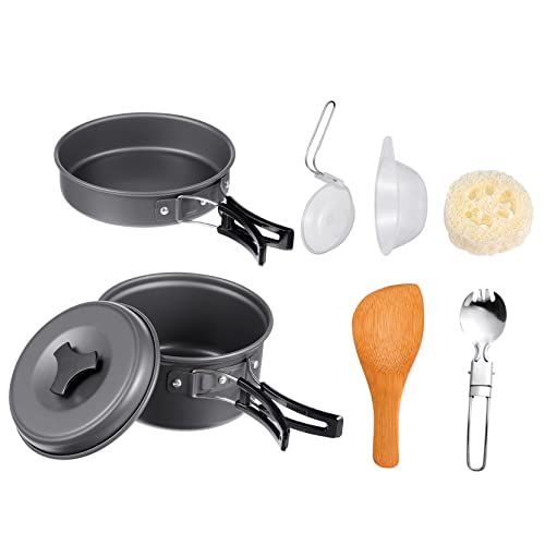 ibasenice 1 Satz Camping Kochgeschirr Set Leichtes Kochtopf Set für Outdoor Kochen für Picknick und Reisen Campinggeschirr für Personen ibasenice 1 Satz Camping Kochgeschirr Set Leichtes Kochtopf Set für Outdoor Kochen für Picknick und Reisen Campinggeschirr für Personen von ibasenice