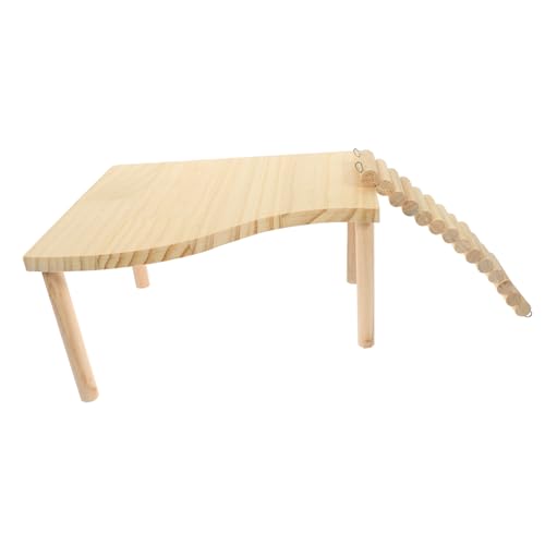 ibasenice 1 Satz Holz Hamster Multifunktionale Plattform für Ratten Kletterleiter und Dekorative Käfigeinrichtung Fördert Bewegung Koordination und Spaß für Kleine Haustiere von ibasenice