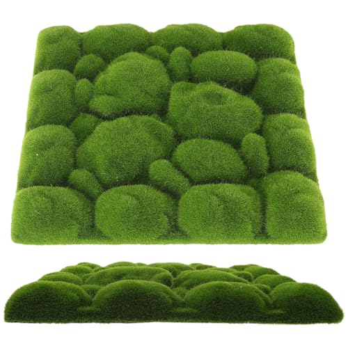 ibasenice 1 Satz Künstliche Moosmatte Realistisches Moos Paneel Für DIY Wanddekoration Im Garten Und Zuhause Grünes Moos Für Kreative Hintergründe 2 Stück von ibasenice