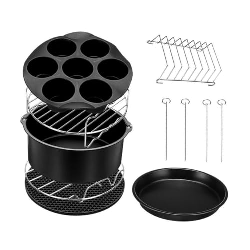 ibasenice 1 Satz Teiliges Set von Air Fryer Zubehör Kuchenform Pizzateller und Grillrost für Partys und Kochabende ibasenice 1 Satz Teiliges Set von Air Fryer Zubehör Kuchenform Pizzateller und Grillrost für Partys und Kochabende von ibasenice