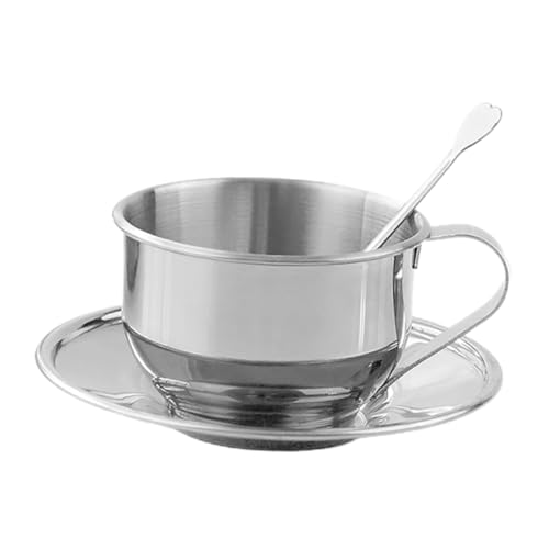 ibasenice 1 Set Teeservice Weiße Kaffeetasse Becher Tassen Mit Untertassen Nachmittagsteetasse Kaffeegetränketasse Milchtasse Und Teller Espressotassen Kaffee/Teetasse von ibasenice