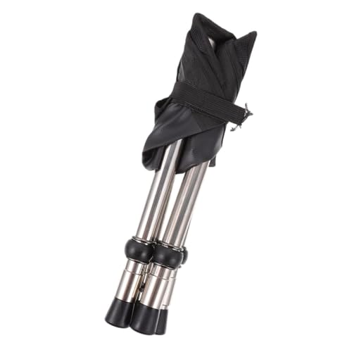 ibasenice 1 Set Teleskop Klapphocker Bequemer Campingstuhl Gepolsterter Campingstuhl Faltbarer Campinghocker Hocker Strand Klappstuhl Outdoor Campingstuhl Angeln Edelstahl Schwarz von ibasenice