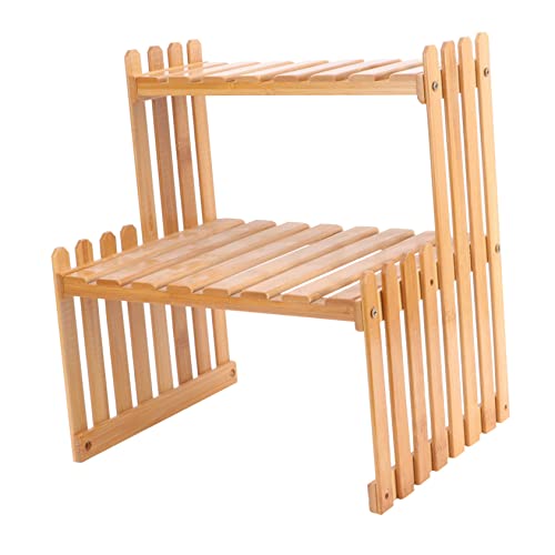 ibasenice 1 Stück Desktop Blumenregal Mehrschichtiges Pflanzenregal für Wohnzimmer Büro und Stabile Tragfähigkeit Einfache Design für Pflanzenpräsentation von ibasenice