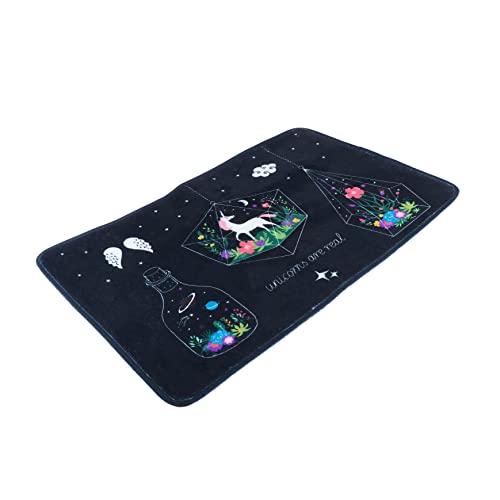 ibasenice 1 Stück Einhorn Antirutschmatte Robuste Fußmatte für Eingangsbereich für Badezimmer Küche und Wohnzimmer Dekorative Bodenmatte mit Cartoon Design von ibasenice