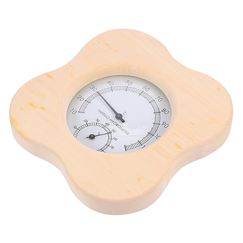 ibasenice 1 Stück Hygrometer Drinnen Sauna Feuchtigkeitsmessung Thermometer Digital Mehrzweck-temperaturanzeige Temperaturmesser Ausstattung des Saunaraums Hölzern von ibasenice