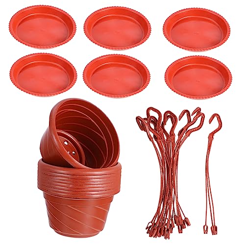 ibasenice 10 Sets Blumentopf Kunststoff Hängetopf Künstliche Dekorative Blumentöpfe Pflanzgefäß Gartenarbeit Hängende Pflanztöpfe Pflanztöpfe Zimmerpflanzenbehälter Rot ibasenice 10 Sets Blumentopf Kunststoff Hängetopf Künstliche Dekorative Blumentöpfe Pflanzgefäß Gartenarbeit Hängende Pflanztöpfe Pflanztöpfe Zimmerpflanzenbehälter Rot von ibasenice