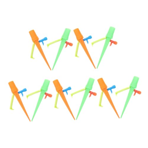 ibasenice 10 Stück Automatische Bewässerungspflock Einstellbare Wasserdurchflusskontrolle Selbstbewässernde Pflanzenspitzen für Blumentöpfe und Garten für Urlaubsbewässerung Wasser und von ibasenice