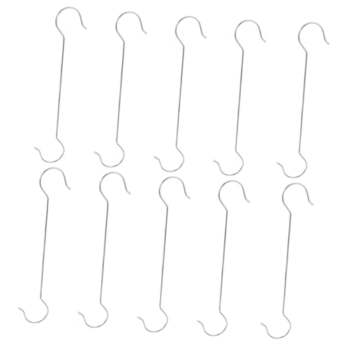 ibasenice 10 Stück Große S haken Schwere Aufhängehaken für Pflanzgefäße Vogelfutterspender Garten Wetterfest Robust Fein Verarbeitet für Äste und Balkon ibasenice 10 Stück Große S haken Schwere Aufhängehaken für Pflanzgefäße Vogelfutterspender Garten Wetterfest Robust Fein Verarbeitet für Äste und Balkon von ibasenice