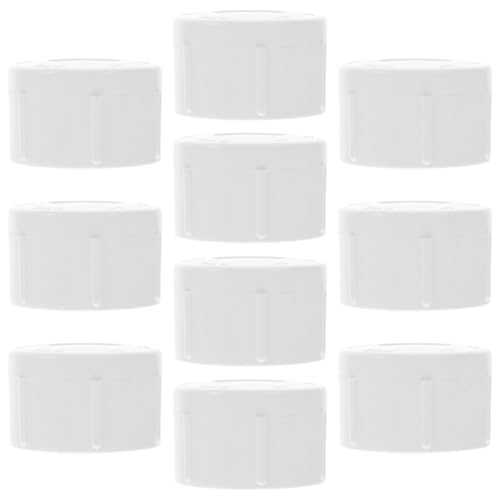 ibasenice 10 Stück PVC Rohrkappen Schlauch PVC Endkappen PVC Kappen Pool PVC Armaturen PVC Handlauf Endkappen PVC Rohr Endkappen Sprinklerleitungskappen PVC Gewindekappen Abfluss von ibasenice