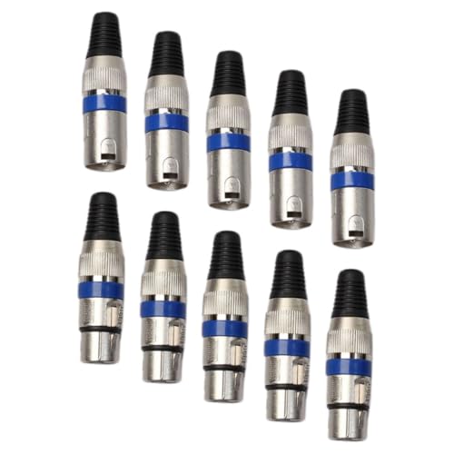 ibasenice 10 Stück Pin Audioanschlüsse für Mikrofone Mixer Robuste Männliche und Weibliche Verbindungen für Stabile Signalübertragung für Professionelle Audioanwendungen ibasenice 10 Stück Pin Audioanschlüsse für Mikrofone Mixer Robuste Männliche und Weibliche Verbindungen für Stabile Signalübertragung für Professionelle Audioanwendungen von ibasenice