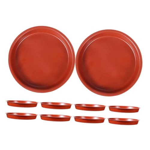 ibasenice 10 Stück Runder Pflanztopfuntersetzer Robuste Kunststoffuntersetzer für Blumentöpfe zum Auffangen von Wasser für Garten und Zimmerpflanzen Rot ibasenice 10 Stück Runder Pflanztopfuntersetzer Robuste Kunststoffuntersetzer für Blumentöpfe zum Auffangen von Wasser für Garten und Zimmerpflanzen Rot von ibasenice